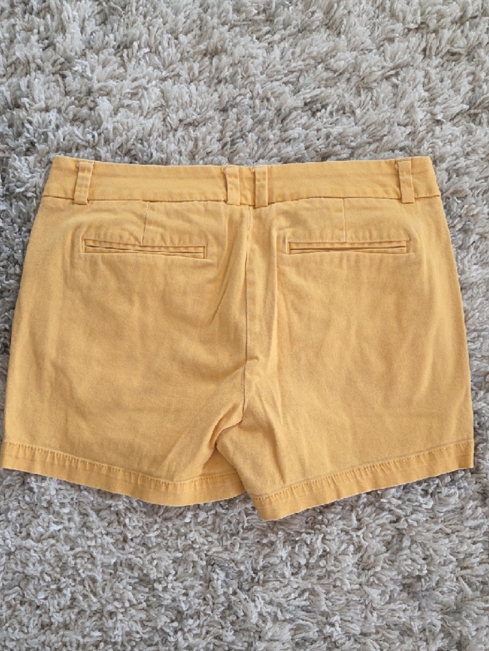 a.n.a Golden Yellow Mid-Rise Shorts with Welt Pockets - Picture 3 of 3